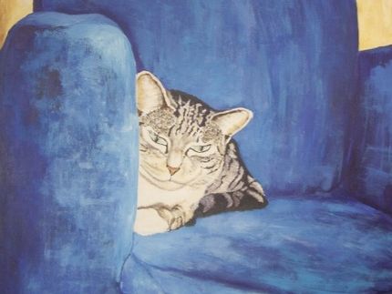 El gato Vincent escuchando Daimoku